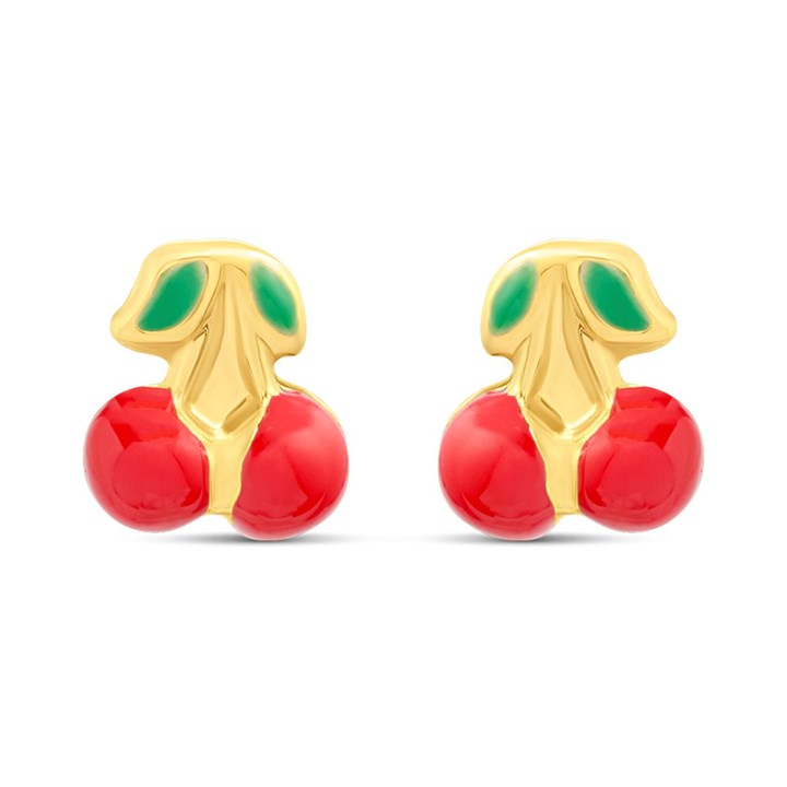14ct Gold Cherries Stud Earrings - G1315