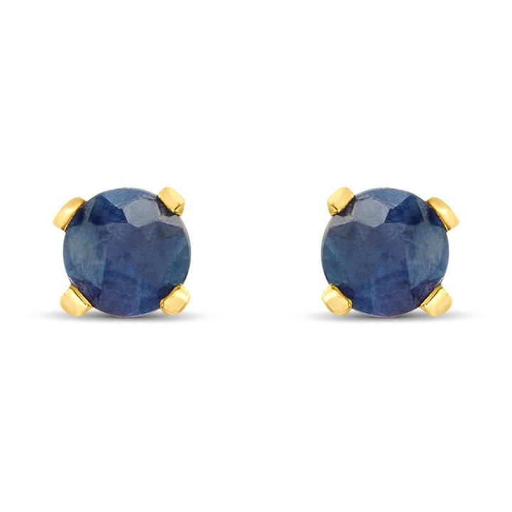 14ct Gold Sapphire Stud Earrings - G1322