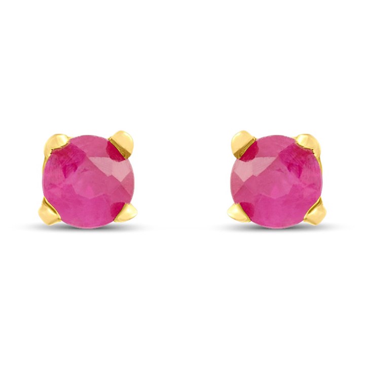 14ct Gold Ruby Stud Earrings - G1323