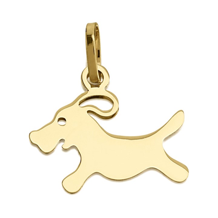9ct Gold Dog Charm - G3334