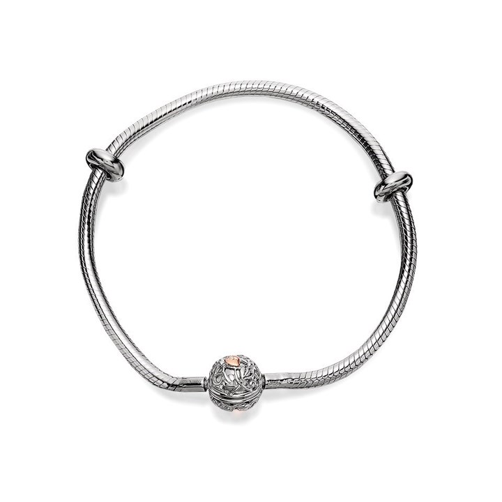 Clogau Silver And 9ct Rose Gold Tree Of Life Milestones Bracelet - 19cm - G4406