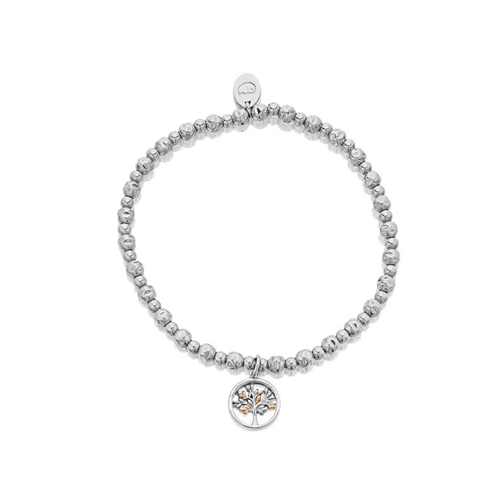 Clogau Silver And 9ct Rose Gold Tree Of Life Affinity Bracelet - G44171