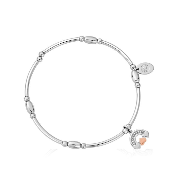 Clogau Silver And 9ct Rose Gold Enfys Bach Affinity Bead Bracelet - G44207