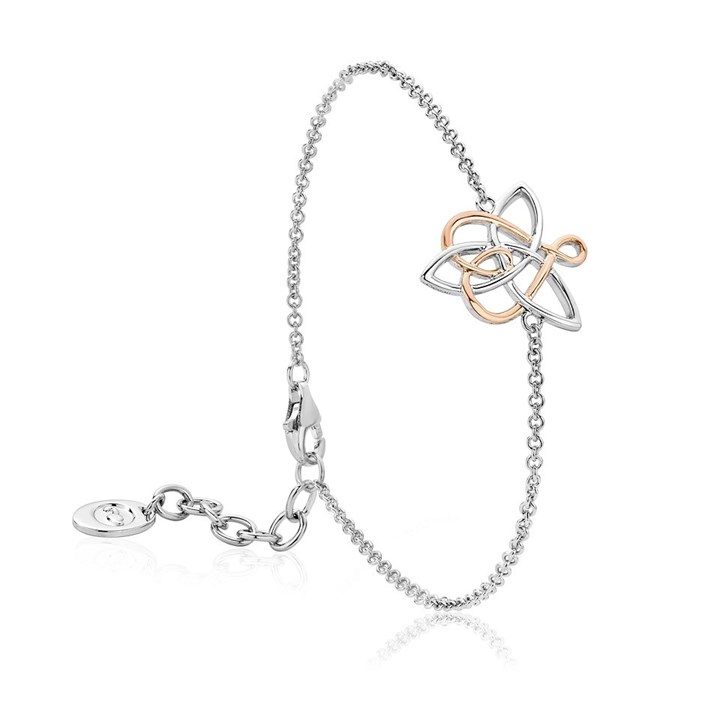 Clogau Silver And 9ct Rose Gold Fairies Of The Mine Bracelet - G44215