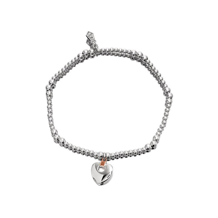Clogau Silver And 9ct Rose Gold Cariad Expanding Bracelet - G4455
