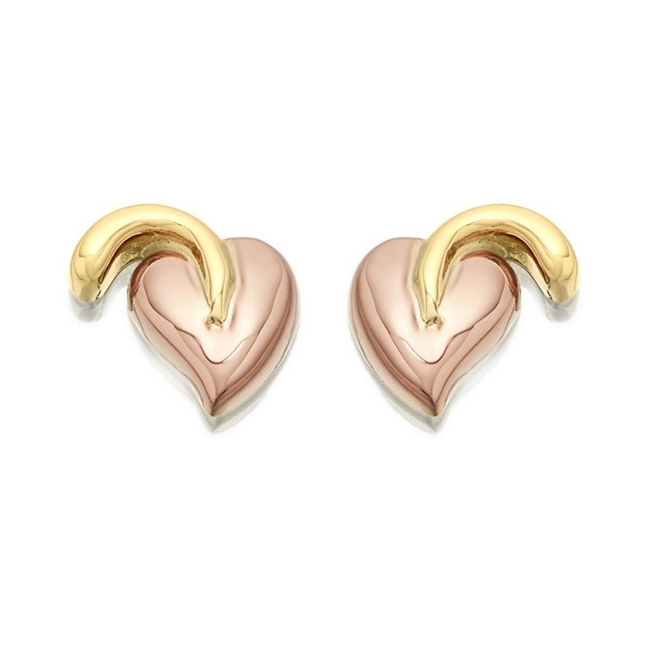 Clogau 9ct Yellow And Rose Gold Tree Of Life Stud Earrings - G4499