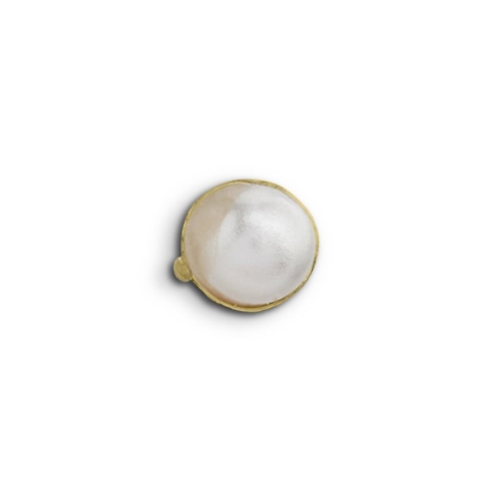 9ct Gold Freshwater Pearl Nose Stud - 2mm - G4506