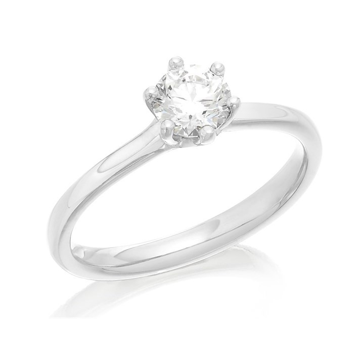 Platinum Diamond Solitaire Engagement Ring - 44pts - L/I2 - H0185