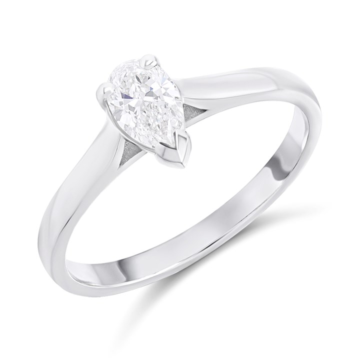 Platinum Diamond Solitaire Engagement Ring - 46pts - L/VS2 - H041176