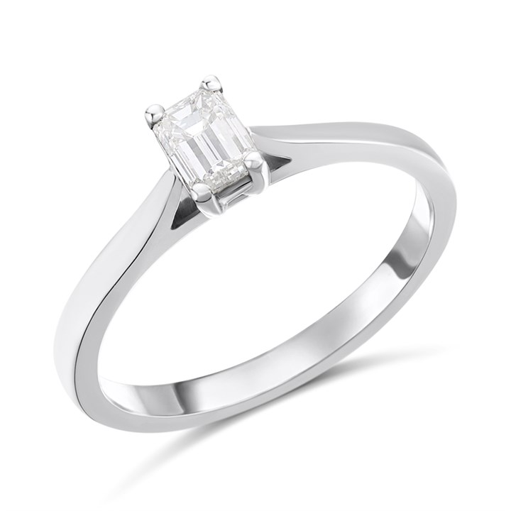 Platinum Diamond Solitaire Engagement Ring - 49pts - K/SI2 - H041179