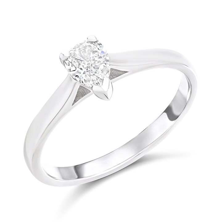 Platinum Diamond Solitaire Engagement Ring - 43pts - G/SI2 - H04759