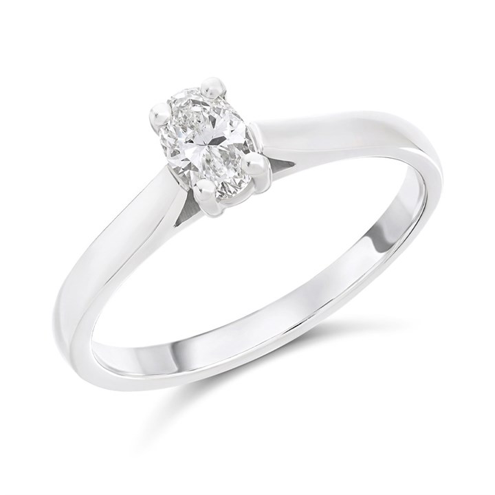 Platinum Diamond Solitaire Engagement Ring - 42pts - L/SI2 - H04761