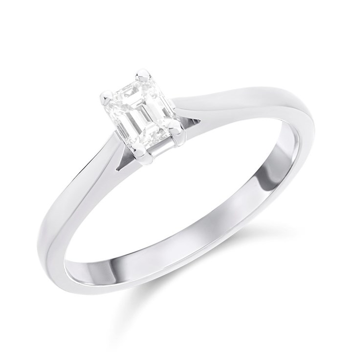 Platinum Diamond Solitaire Engagement Ring - 44pts - J/VS2 - H04883