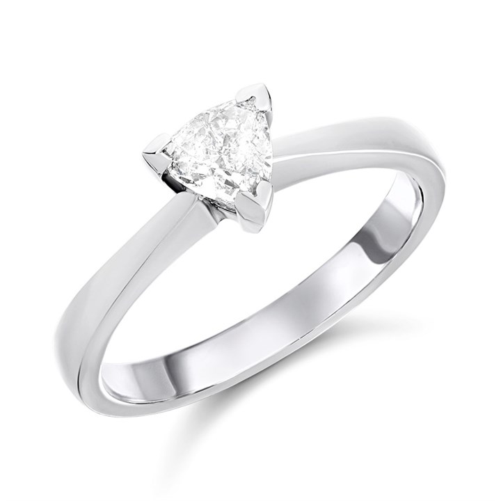 Platinum Diamond Solitaire Engagement Ring - 54pts - G/SI2 - H051053