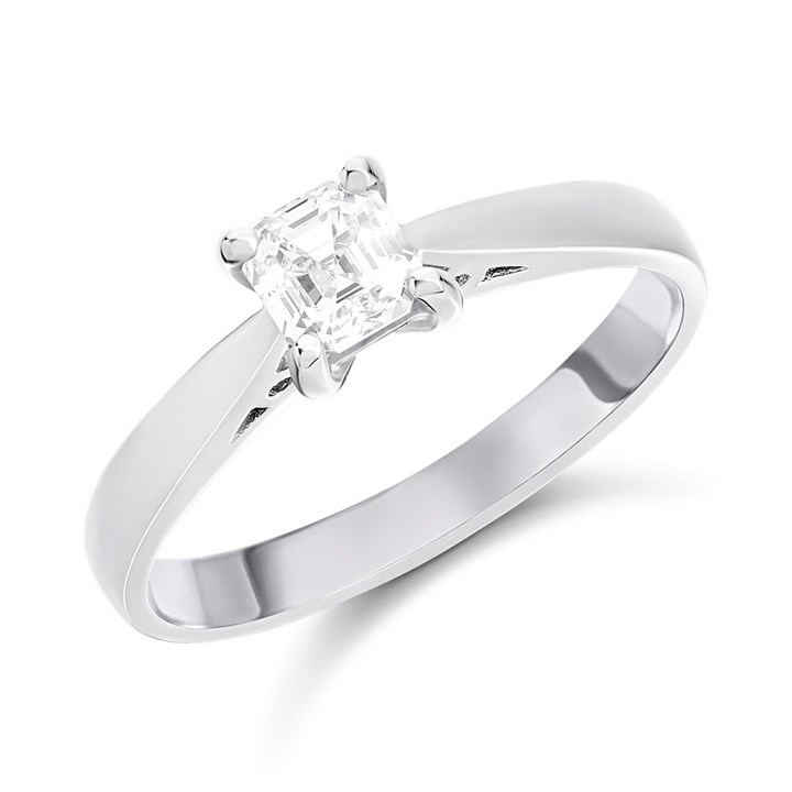 Platinum Diamond Solitaire Engagement Ring - 55pts - O-P/VVS2 - H051066
