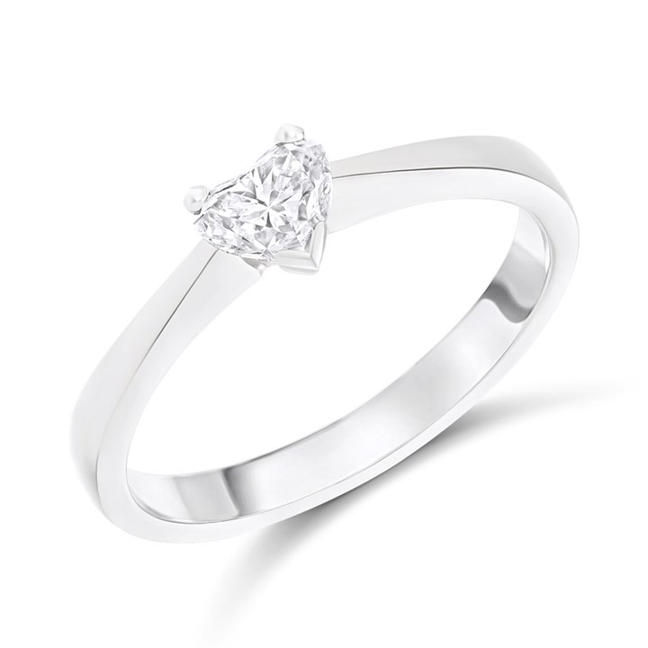 Platinum Diamond Solitaire Engagement Ring - 50pts - G/SI2 - H051188