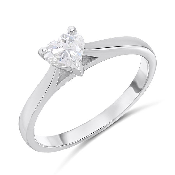 Platinum Diamond Solitaire Engagement Ring - 50pts - H/SI1 - H051321