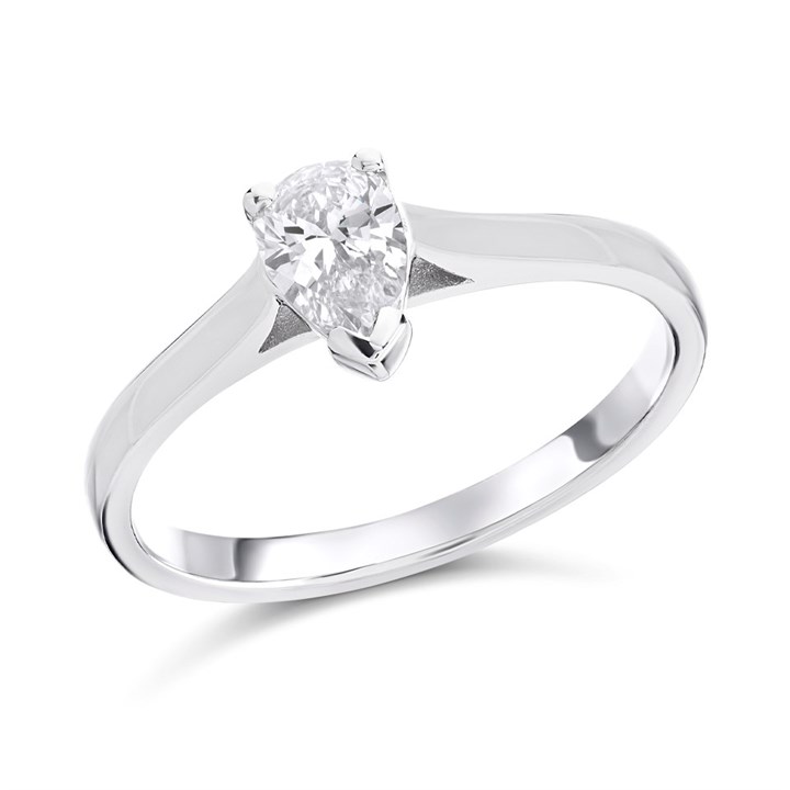 Platinum Diamond Solitaire Engagement Ring - 52pts - M/SI1 - H05875