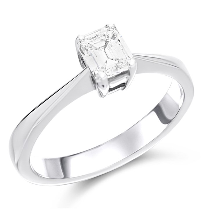 Platinum Diamond Solitaire Engagement Ring - 60pts - G/SI2 - H06106