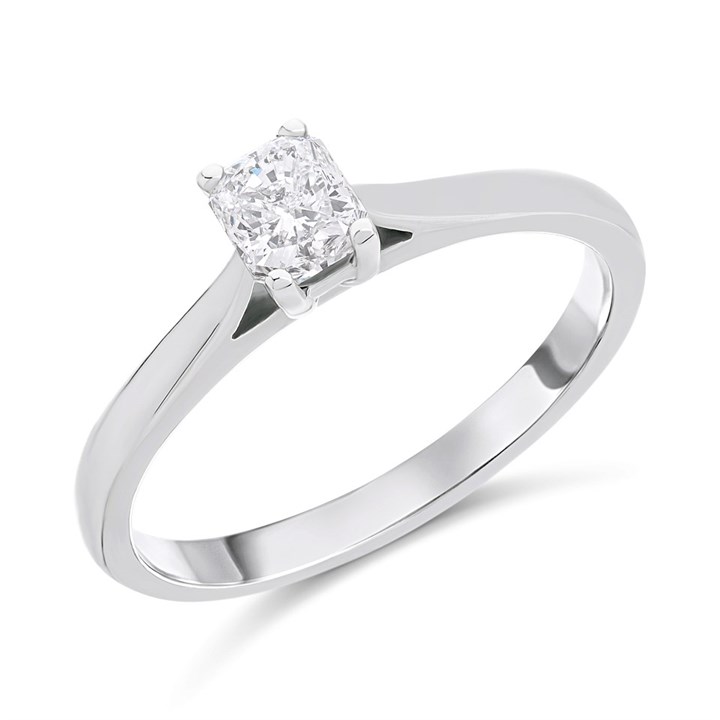 18ct White Gold Diamond Solitaire Engagement Ring - 61pts - G/I1 - H06309