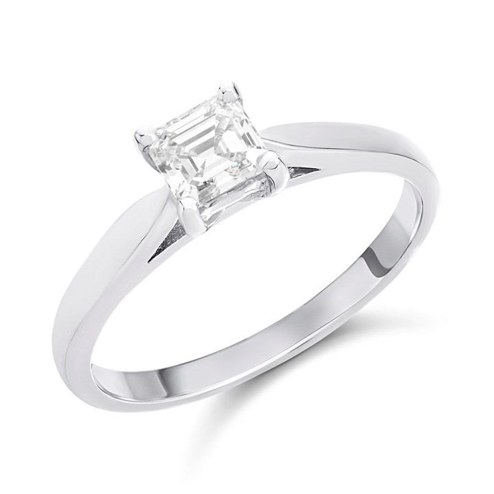 Platinum Diamond Solitaire Engagement Ring - 65pts - M/VVS1 - H06352