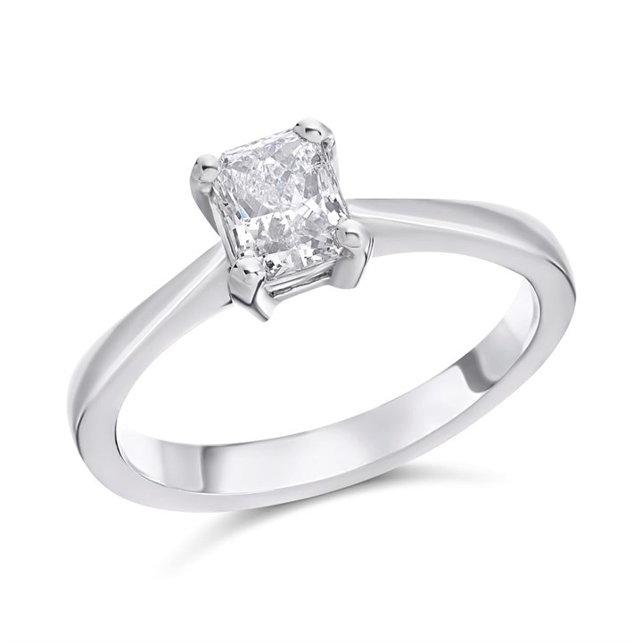 Platinum Diamond Solitaire Engagement Ring - 71pts - H/SI2 - H07266