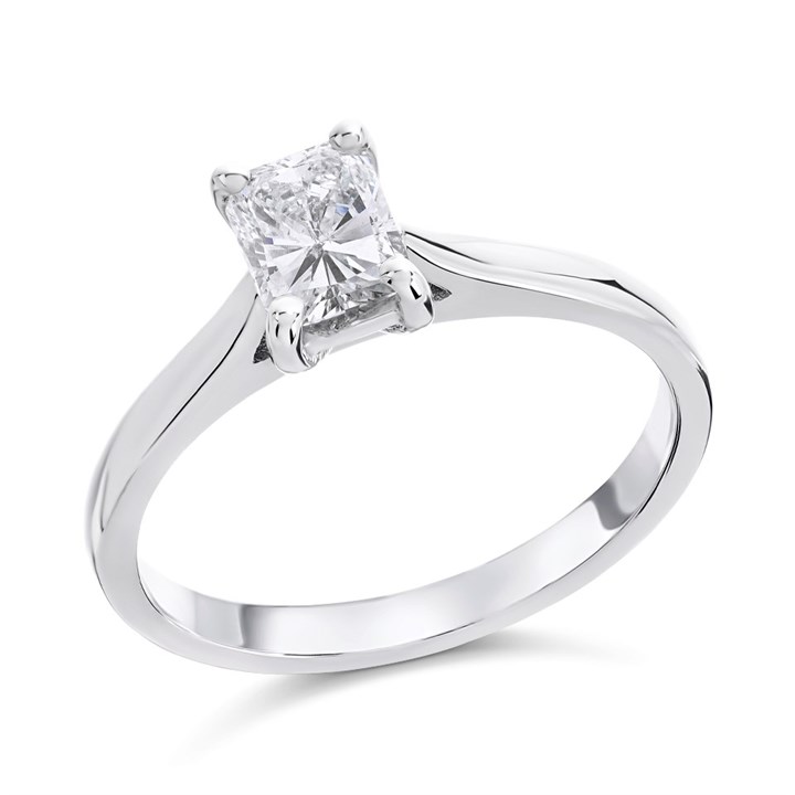 18ct White Gold Diamond Solitaire Engagement Ring - 77pts - G/I1 - H07466