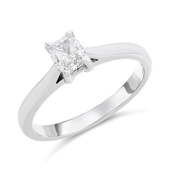 Platinum Diamond Solitaire Engagement Ring - 70pts - D/SI1 - H07751