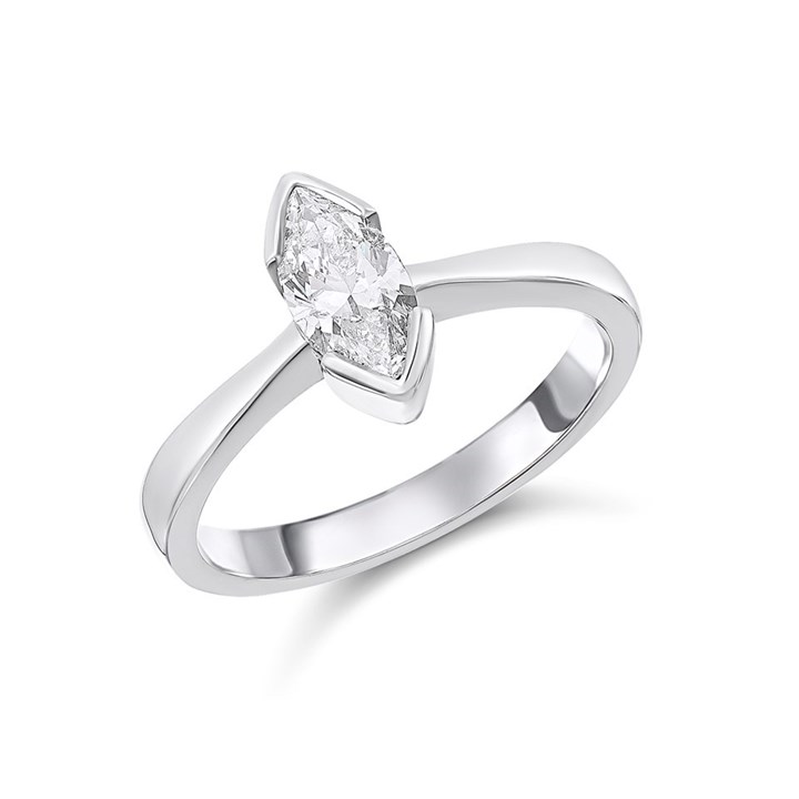Platinum Diamond Solitaire Engagement Ring - 72pts - O-P/SI1 - H0778