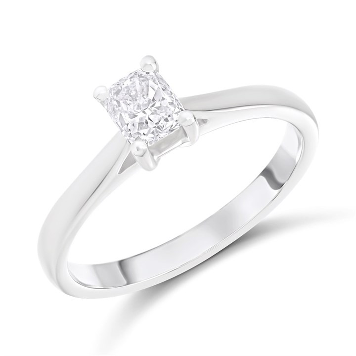 Platinum Diamond Solitaire Engagement Ring - 70pts - L/VVS2 - H07854