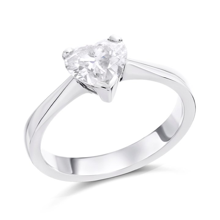 18ct White Gold Diamond Solitaire Engagement Ring - 81pts - G/I1 - H08183