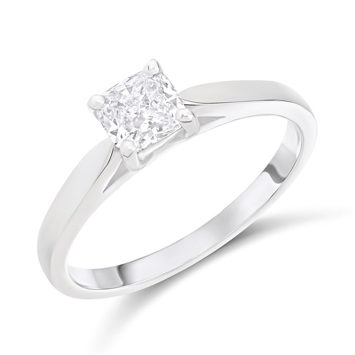 Platinum Diamond Solitaire Engagement Ring - 80pts - I/SI2 - H08277