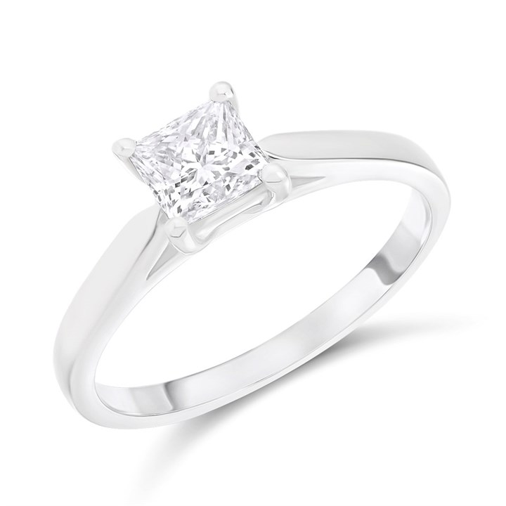 Platinum Diamond Solitaire Engagement Ring - 94pts - L/VS1 - H09208
