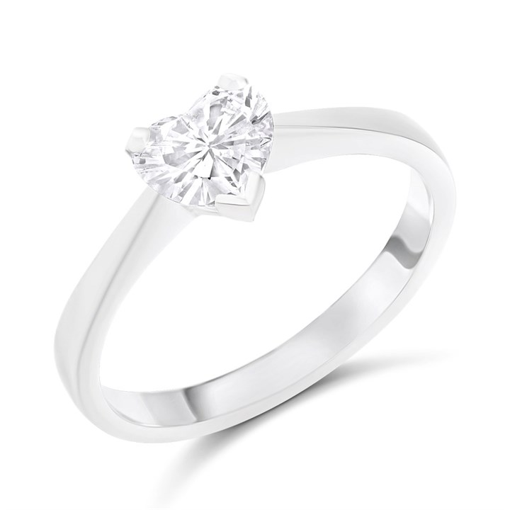 Platinum Diamond Solitaire Engagement Ring - 92pts - K/I1 - H09211