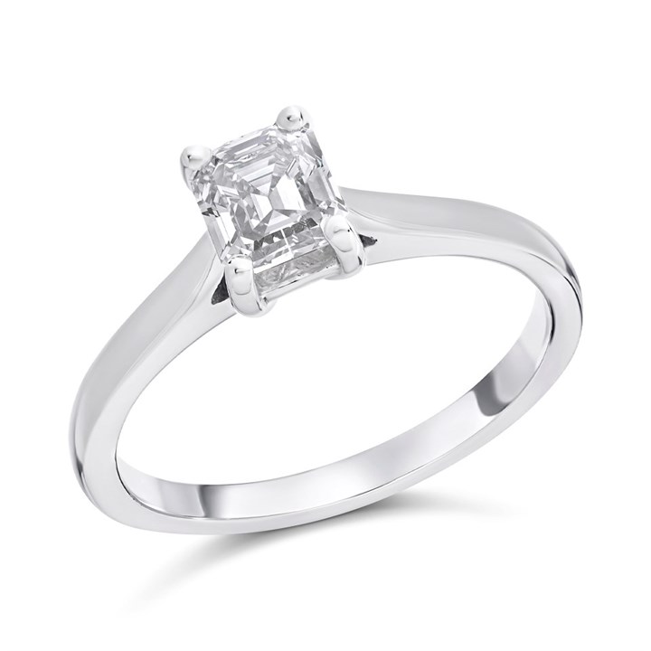 Platinum Diamond Solitaire Engagement Ring - 96pts - L/VS2 - H0986