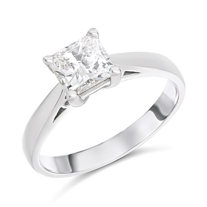 Platinum Diamond Solitaire Engagement Ring - 1.03ct - M/VS1 - H101184