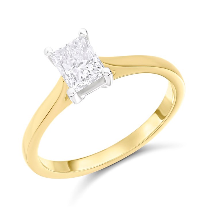 18ct Yellow Gold Diamond Solitaire Engagement Ring - 1.01ct - L/I2 - H101589