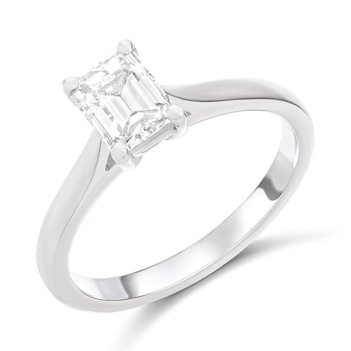 Platinum Diamond Solitaire Engagement Ring - 1.06ct - G/I1 - H101740