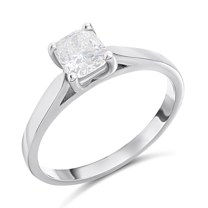 Platinum Diamond Solitaire Engagement Ring - 1.01ct - I/SI2 - H101869