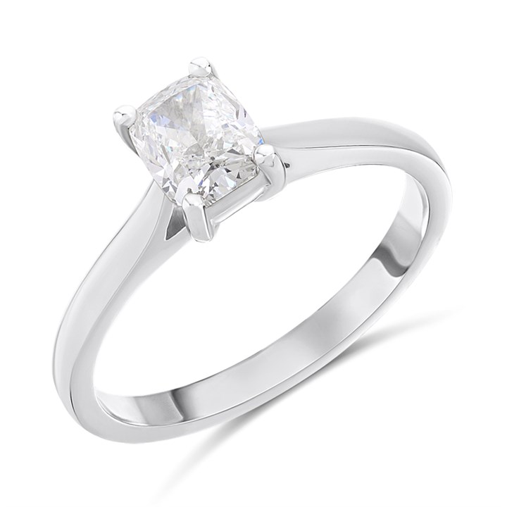 Platinum Diamond Solitaire Engagement Ring - 1.01ct - H/SI1 - H101870