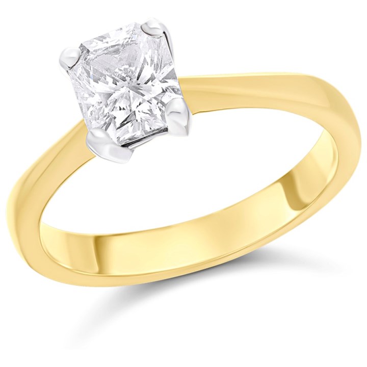 18ct Yellow Gold Diamond Solitaire Engagement Ring - 1.01ct - M/I1 - H10344