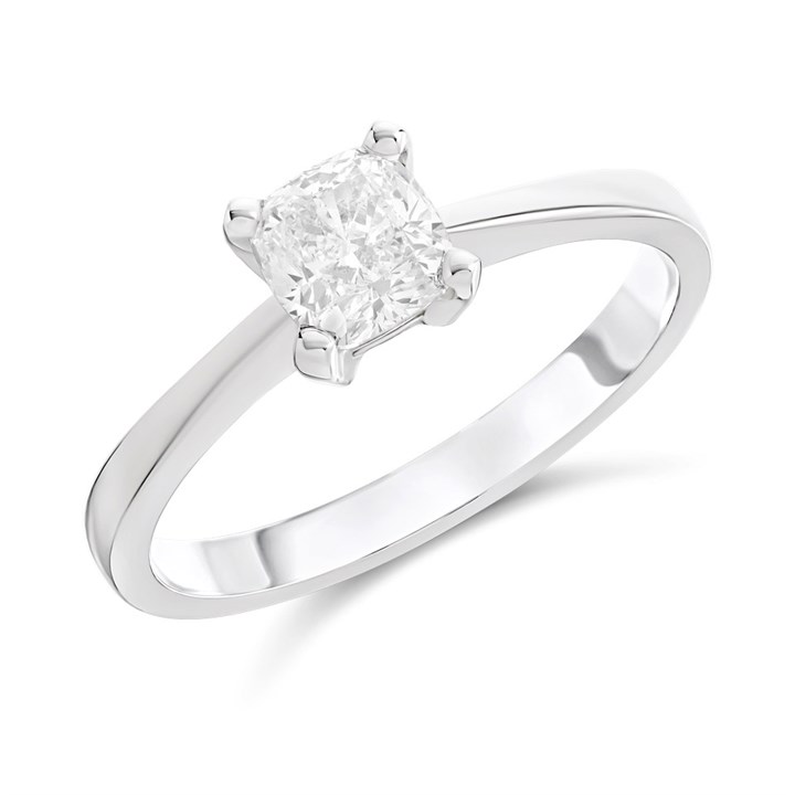 Platinum Diamond Solitaire Engagement Ring - 1.01ct - L/VS2 - H10603