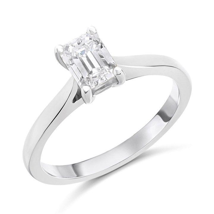 Platinum Diamond Solitaire Engagement Ring - 1.01ct - M/VVS2 - H10814