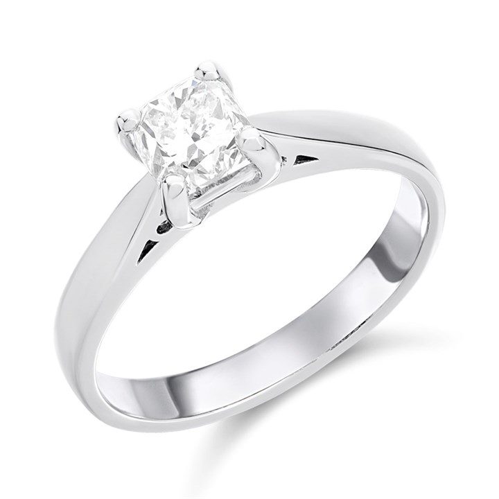 Platinum Diamond Solitaire Engagement Ring - 1.03ct - I/I1 - H10955
