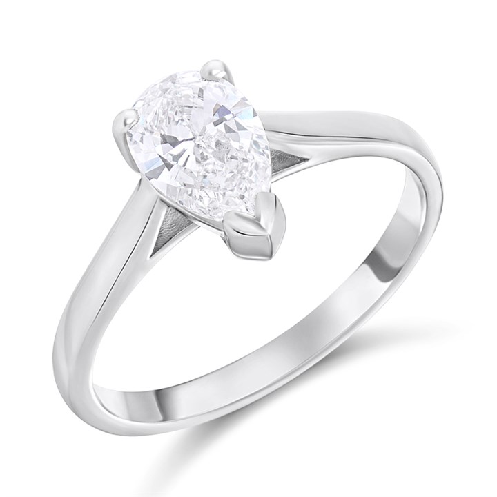 Platinum Diamond Solitaire Engagement Ring - 1.15ct - L/I1 - H11186