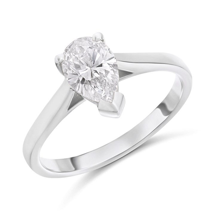 Platinum Diamond Solitaire Engagement Ring - 1.15ct - L/SI1 - H1174