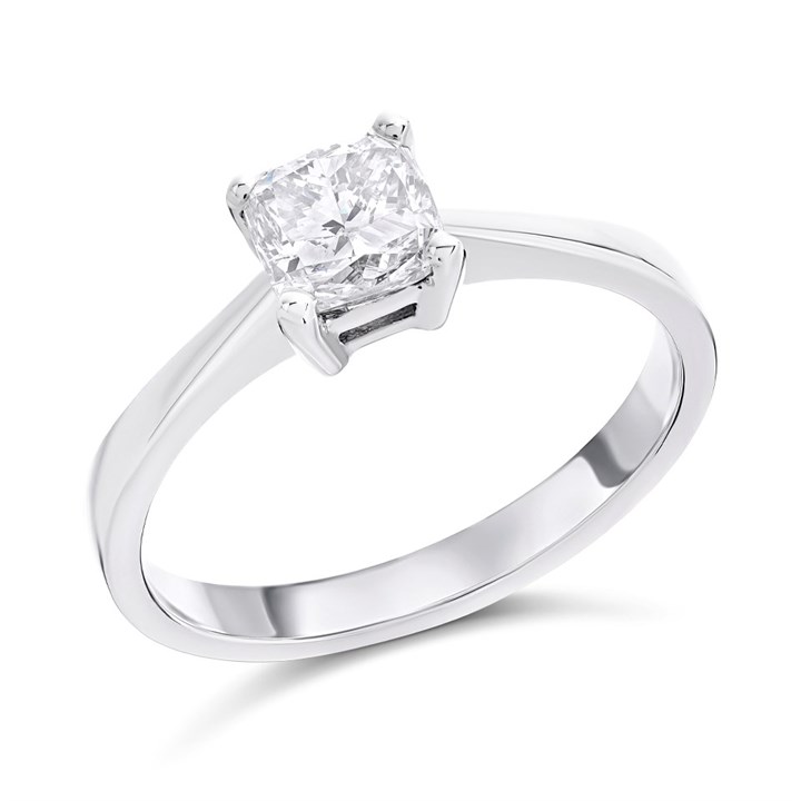 18ct White Gold Diamond Solitaire Engagement Ring - 1.17ct - L/I1 - H1181