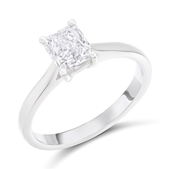 Platinum Diamond Solitaire Engagement Ring - 1.28ct - M/VS2 - H12127