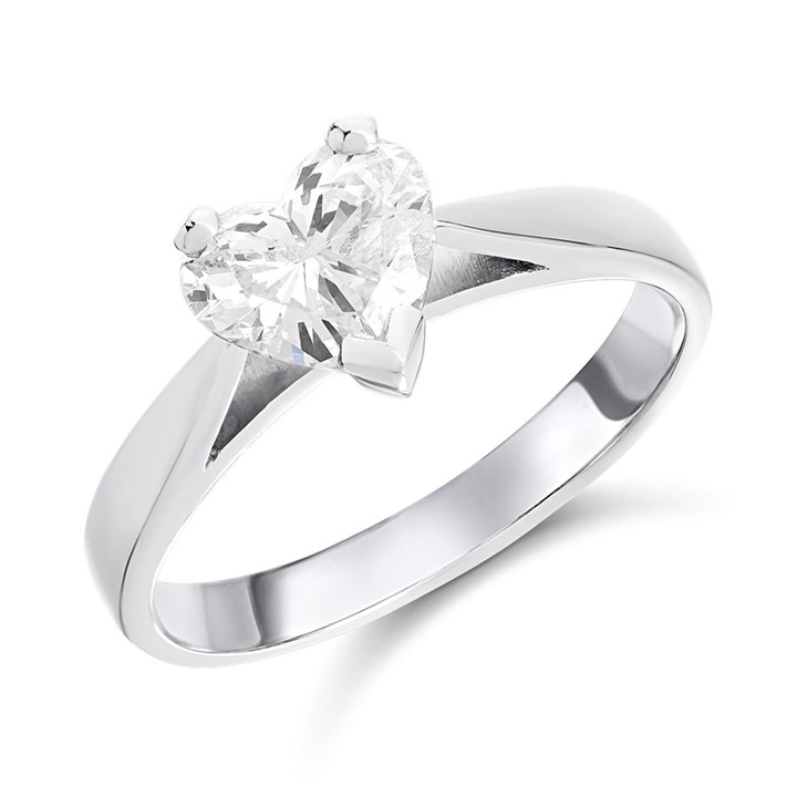 Platinum Diamond Solitaire Engagement Ring - 1.21ct - G/I2 - H12129