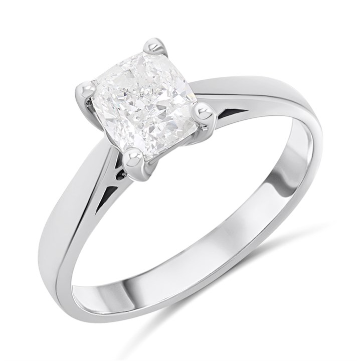 18ct White Gold Diamond Solitaire Engagement Ring - 1.23ct - I/I2 - H12139